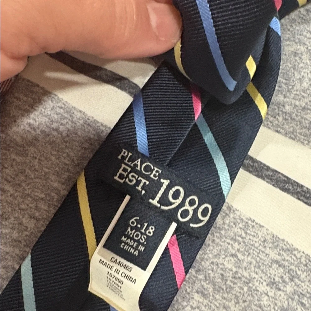 Stripe Tie, Navy Blue Necktie lot for kids